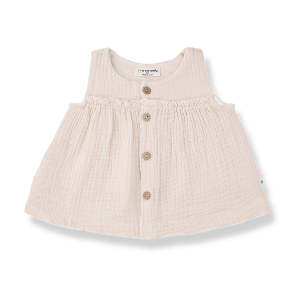 1 + in the family LINA Newborn Muslin Dress N