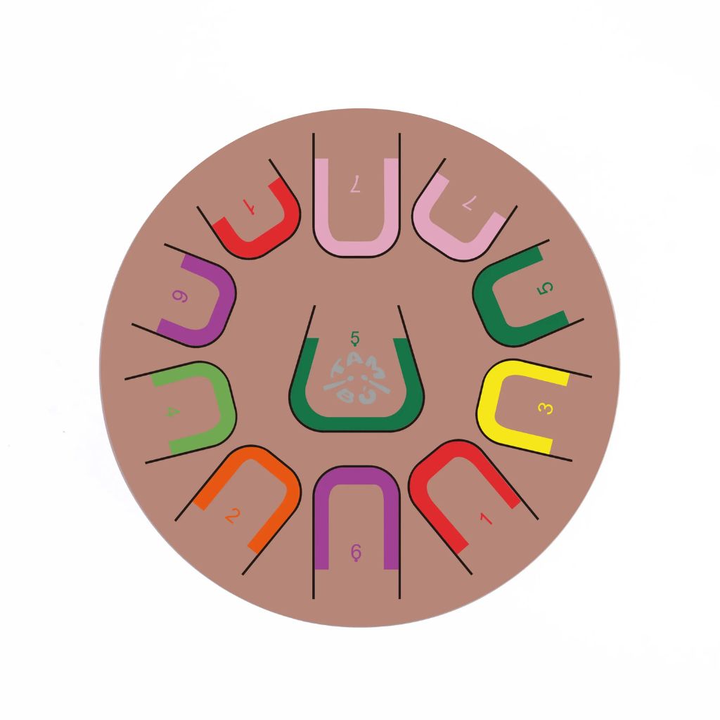 Tambu 11 Tones Tongue Drum 10"- Deep Flow