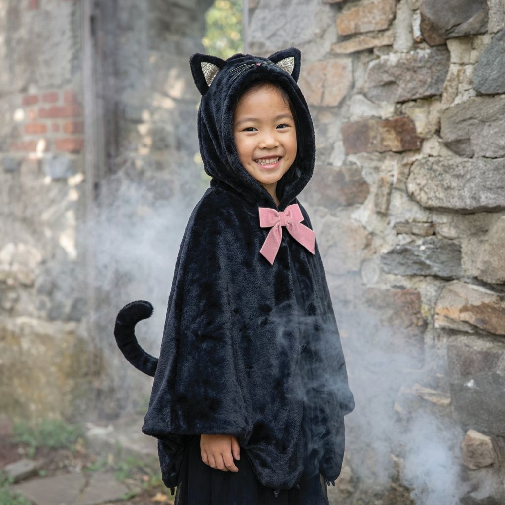 Cat Cuddle Cape, Black, Size 2-3