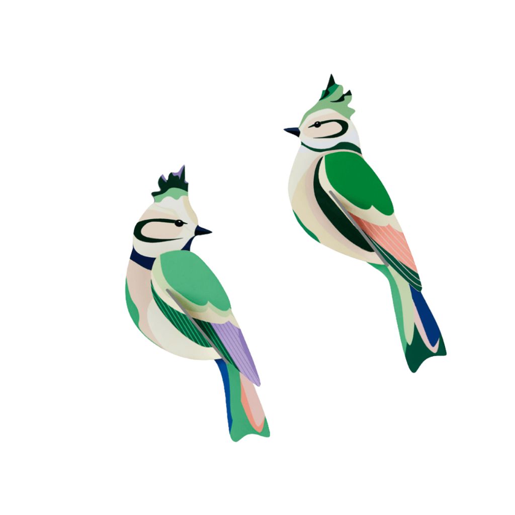 3D Wall Art - Garden Birds - Forest Crests