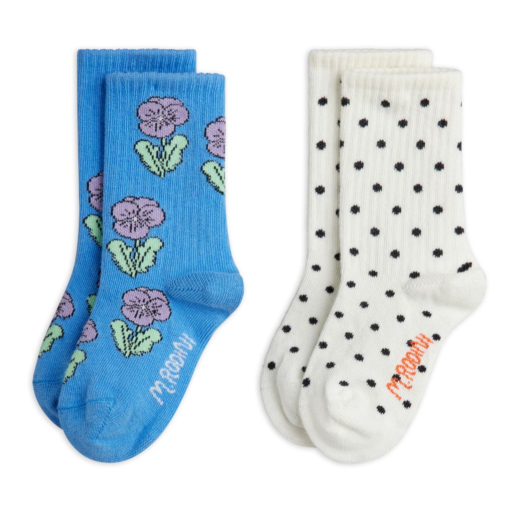 Mini Rodini Violas 2-Pack Socks