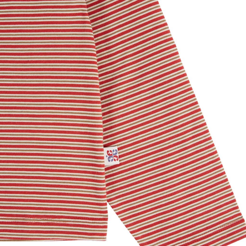 Emile & Ida Fire Stripe Tee Shirt Fire Stripe
