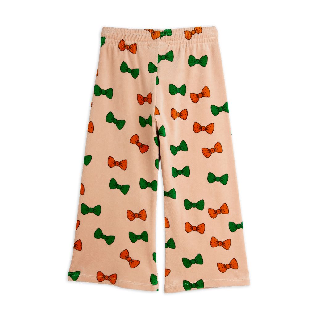 Mini Rodini Bows Aop Velour Trousers