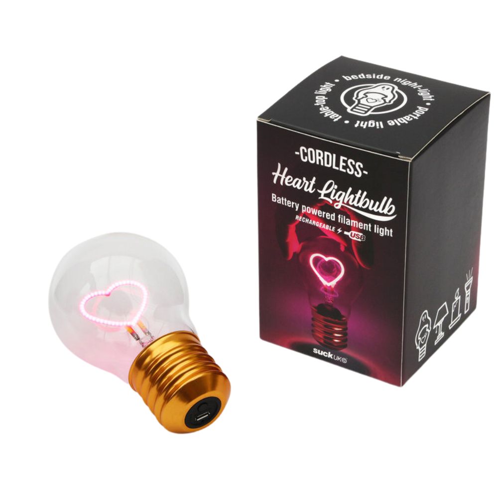 Cordless Heart Light Bulb