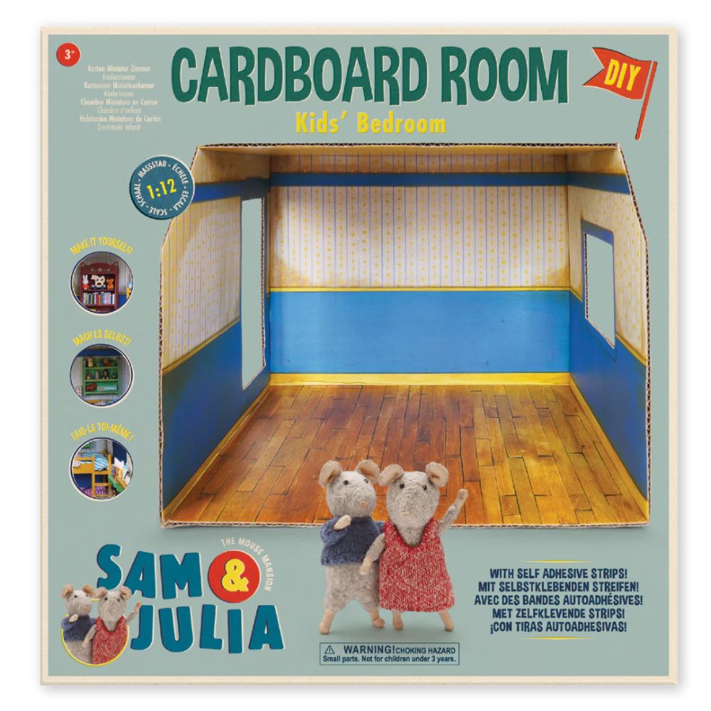 The Mouse Mansion Cardboard Room- Bedroom