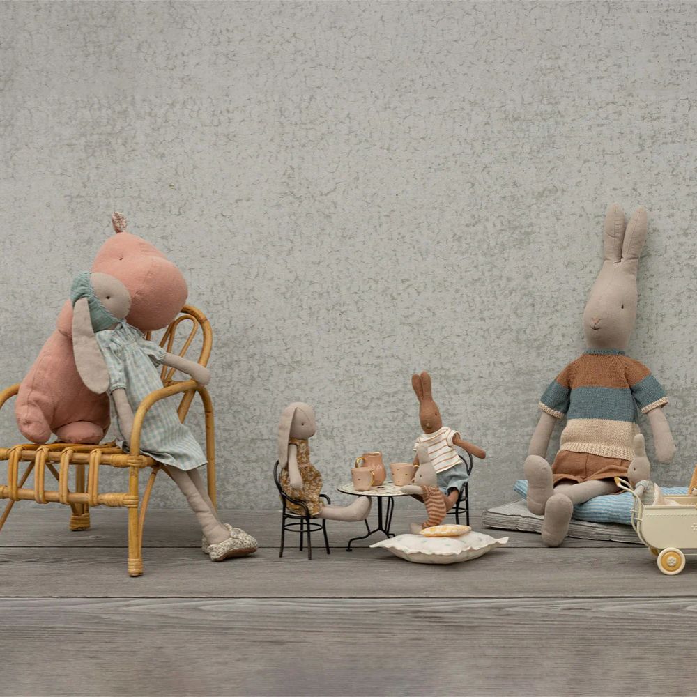 Maileg Dining table set w. 2 chairs, Miniature