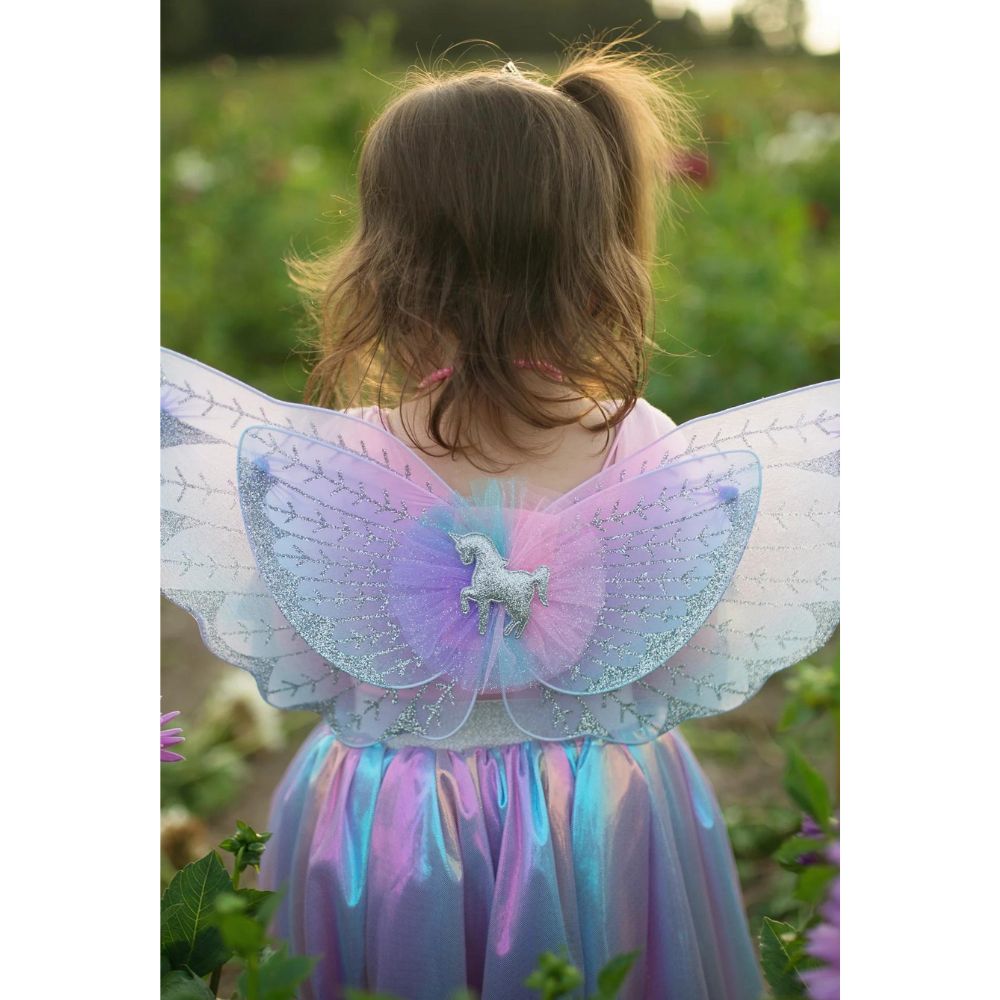 Magical Unicorn Skirt & Wings, Pastel, Size 4-6