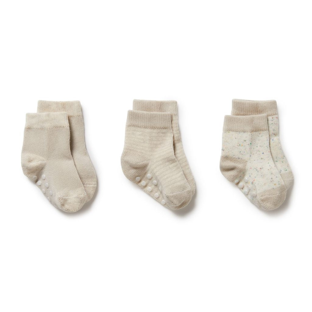Wilson & Frenchy Organic 3 Pack Baby Socks