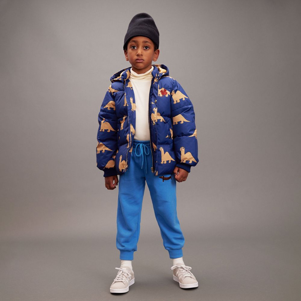 Mini Rodini Dinos aop Hooded Puffer