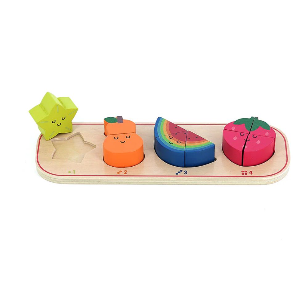 Vilac 1, 2, 3 and 4 Fruits Early Learning Puzzle by Andy Westface
