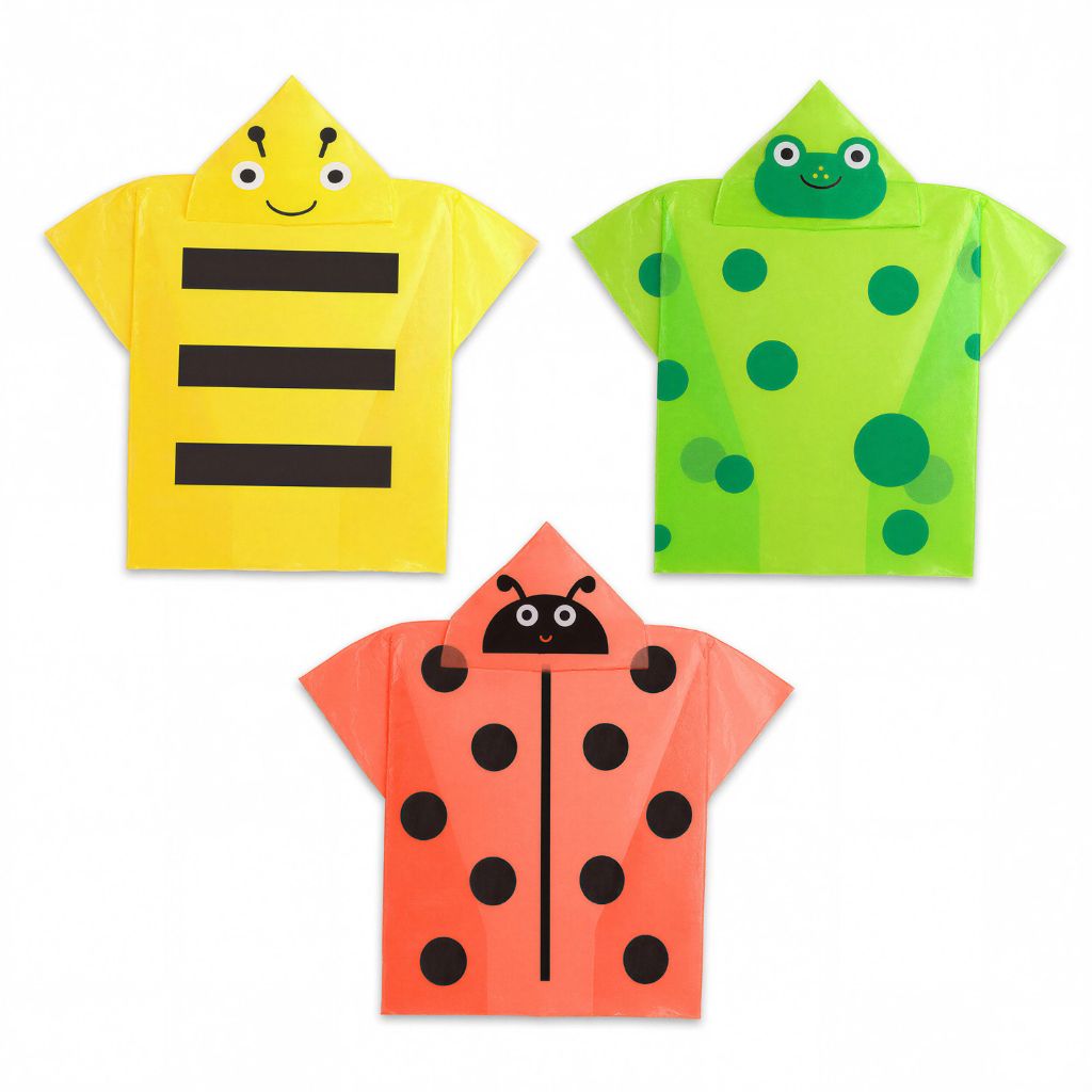 Kidoki Garden Friends Rain Poncho