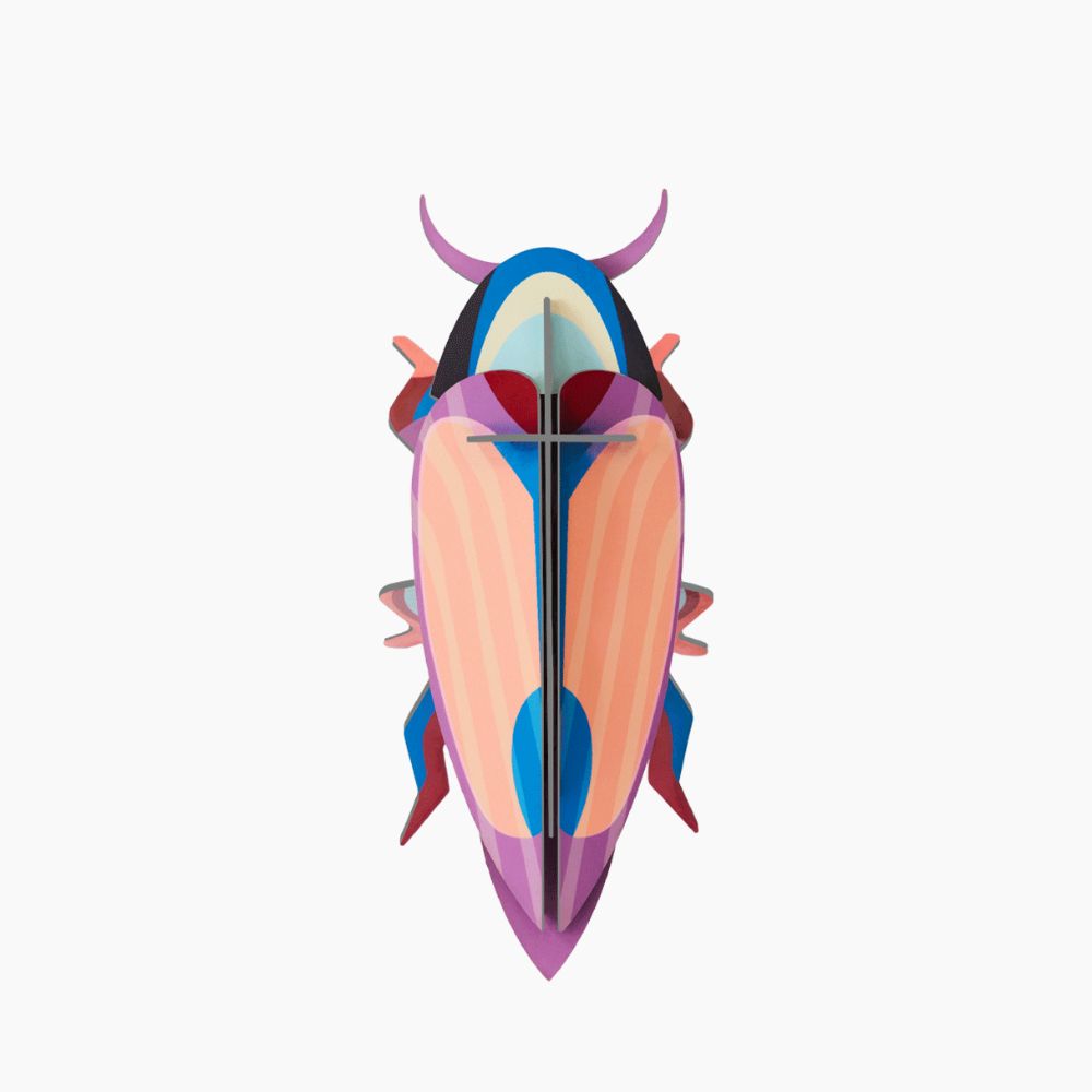 DIY 3D Wall Decoration - Violet Click Beetle
