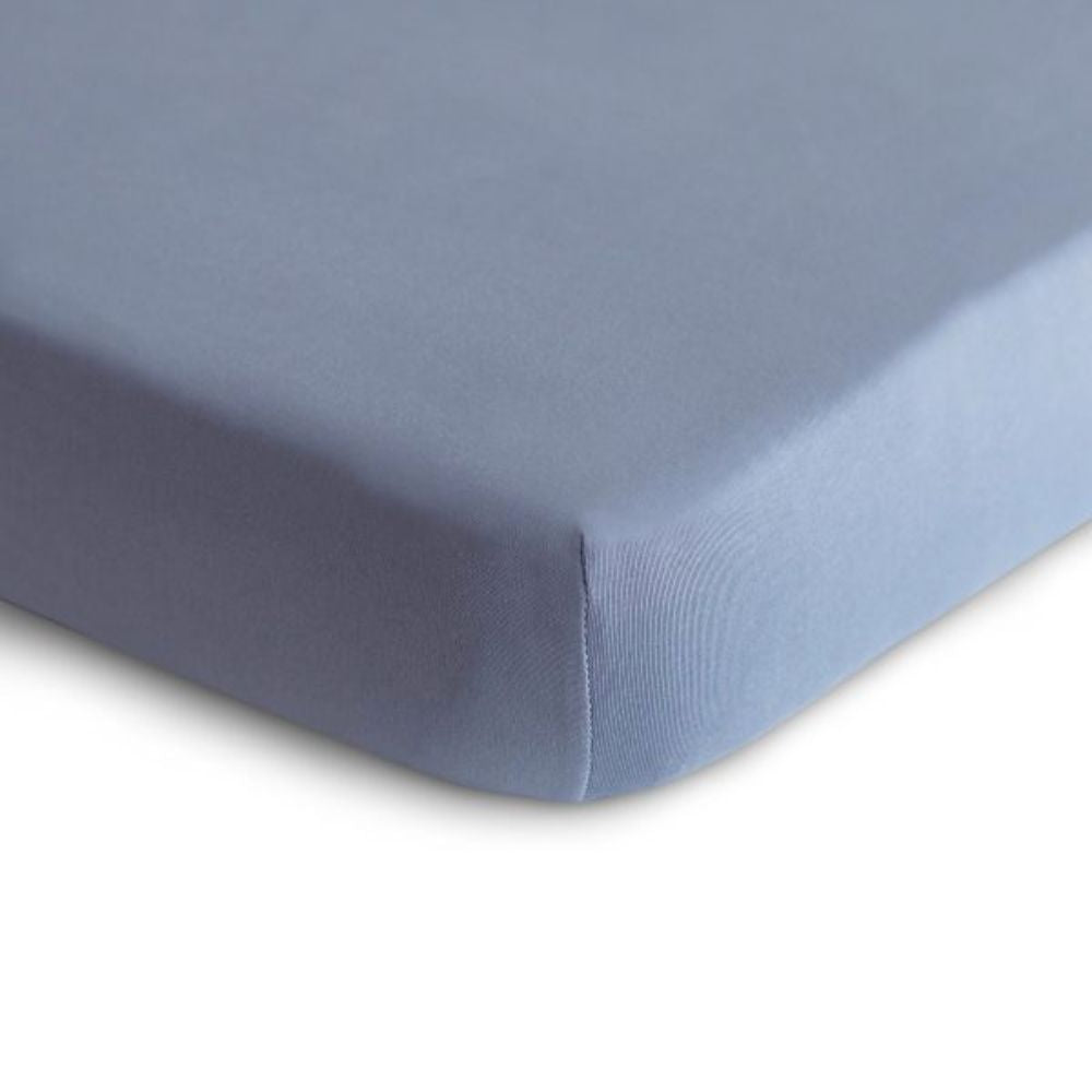 Mushie Stretchy Crib Sheet - Tradewinds