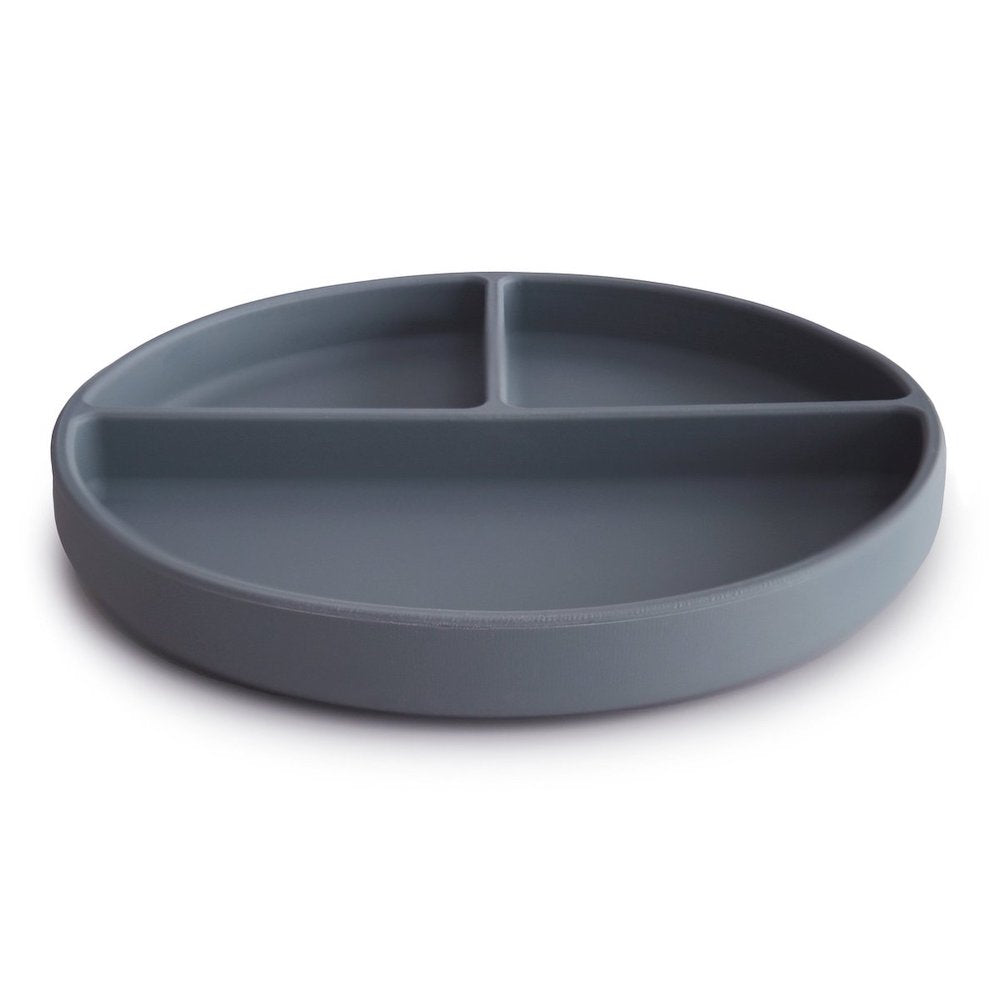 Mushie Silicone Divided Suction Plate - Tradewinds