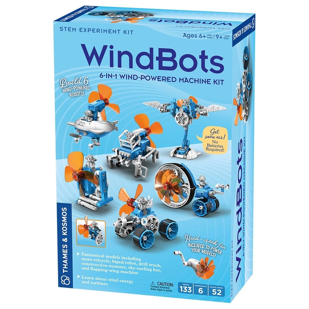 Windbots- 6 in 1 Wind Powered Machine Kit