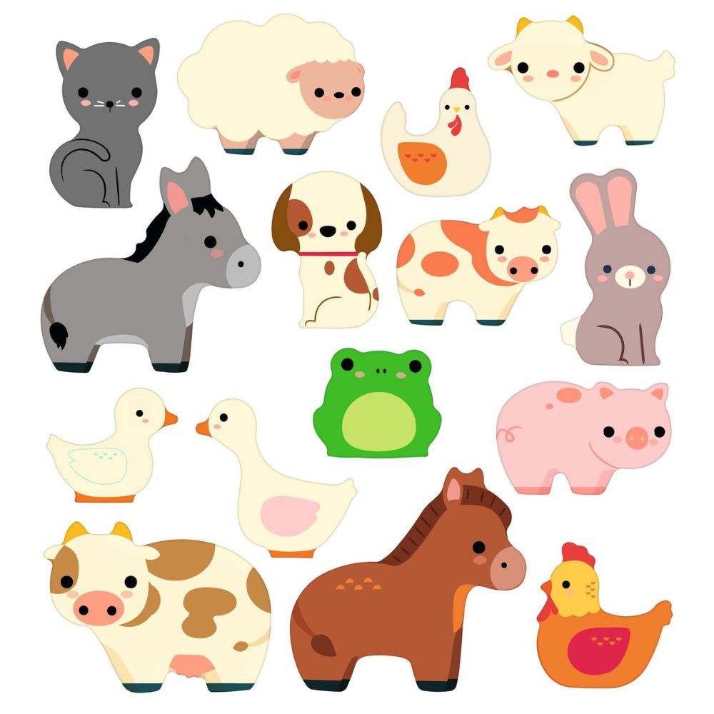 Djeco Stickers Farm Animals