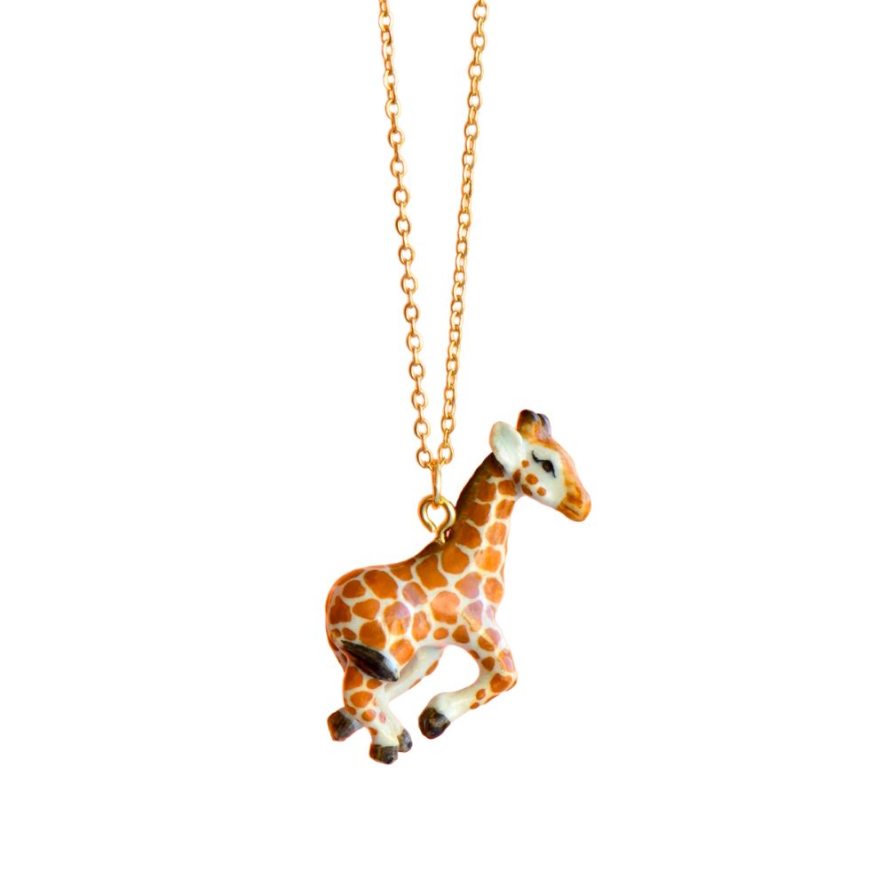 Baby Giraffe Porcerine Necklace