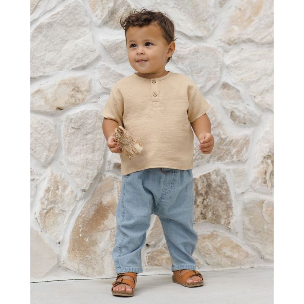 Quincy Mae Heny Pant Chambray