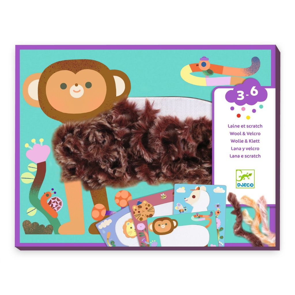 Djeco Wool & Velcro - Fluffy friends!