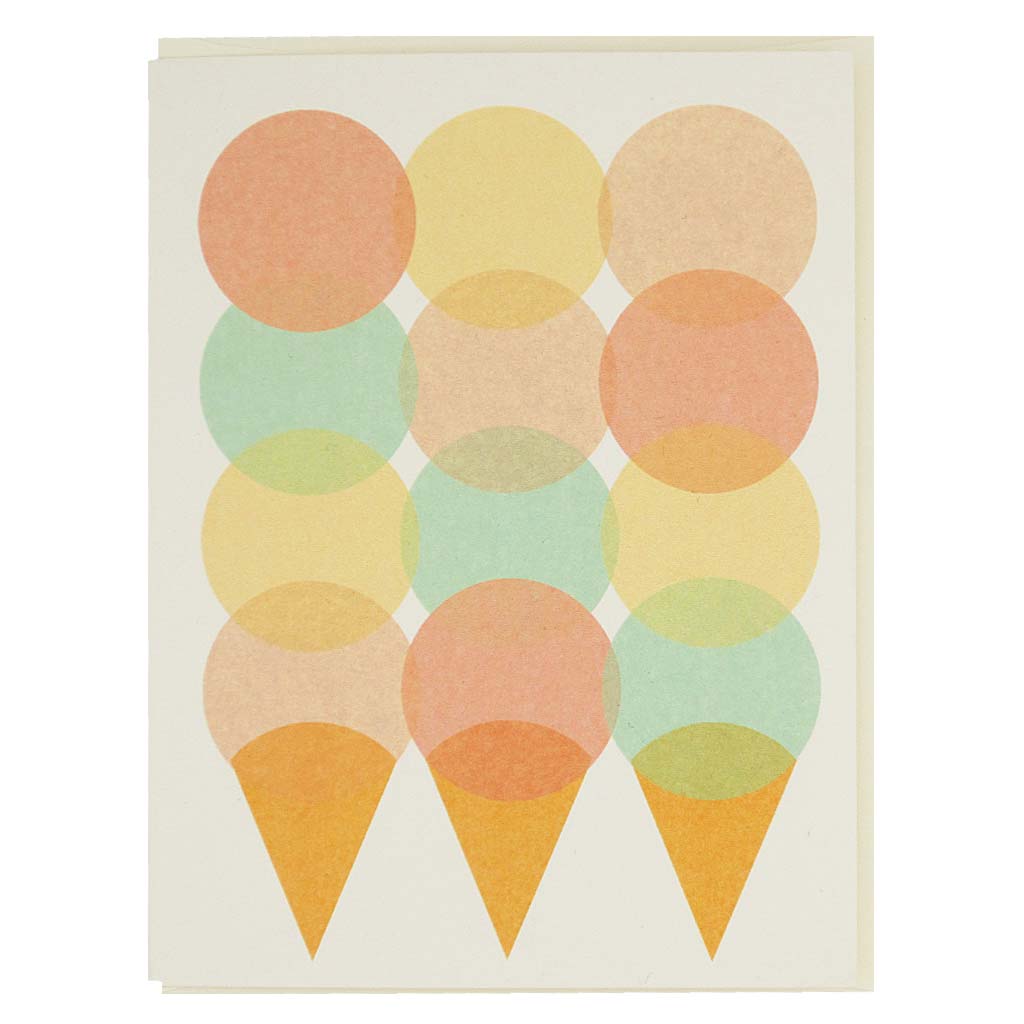 Ice Cream Cones Card