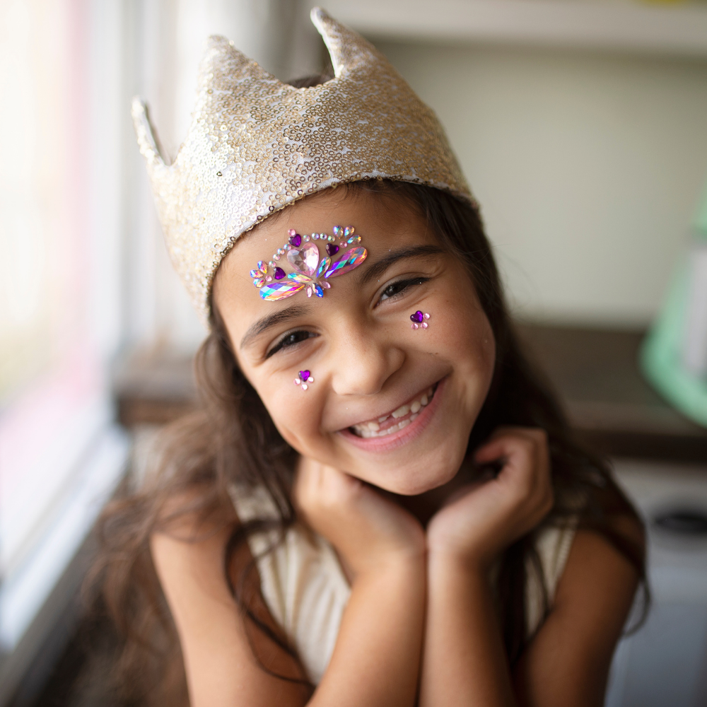 Gracious Gold Sequins Crown