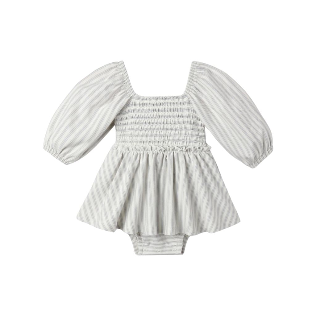 Quincy Mae Lainey Romper Cloud Stripe