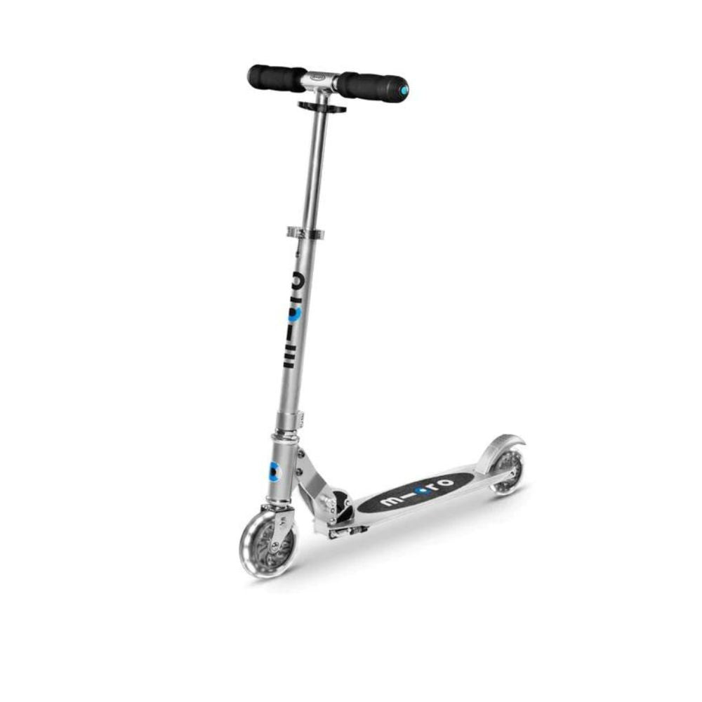 MICRO Sprite Deluxe Scooter - Black with LED Wheels