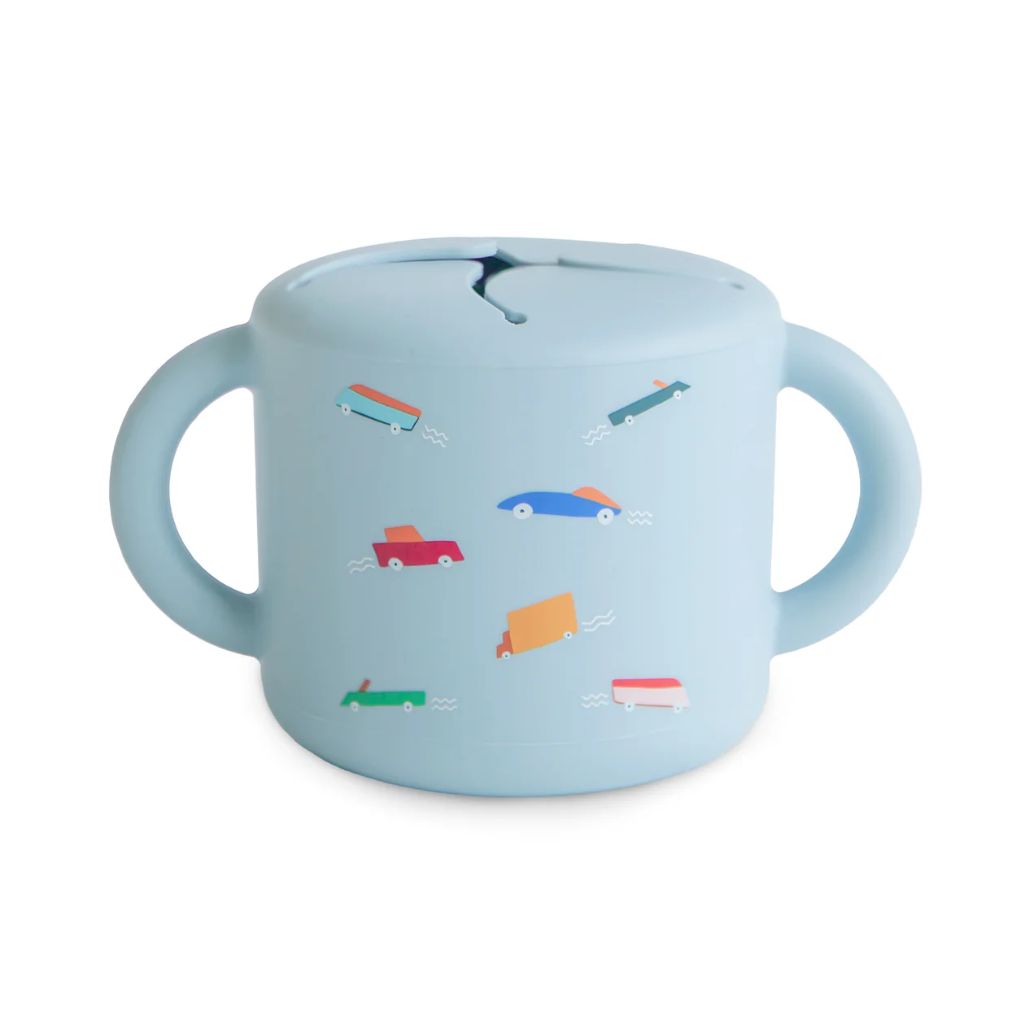 Mushie Snack Cup - Retro Cars