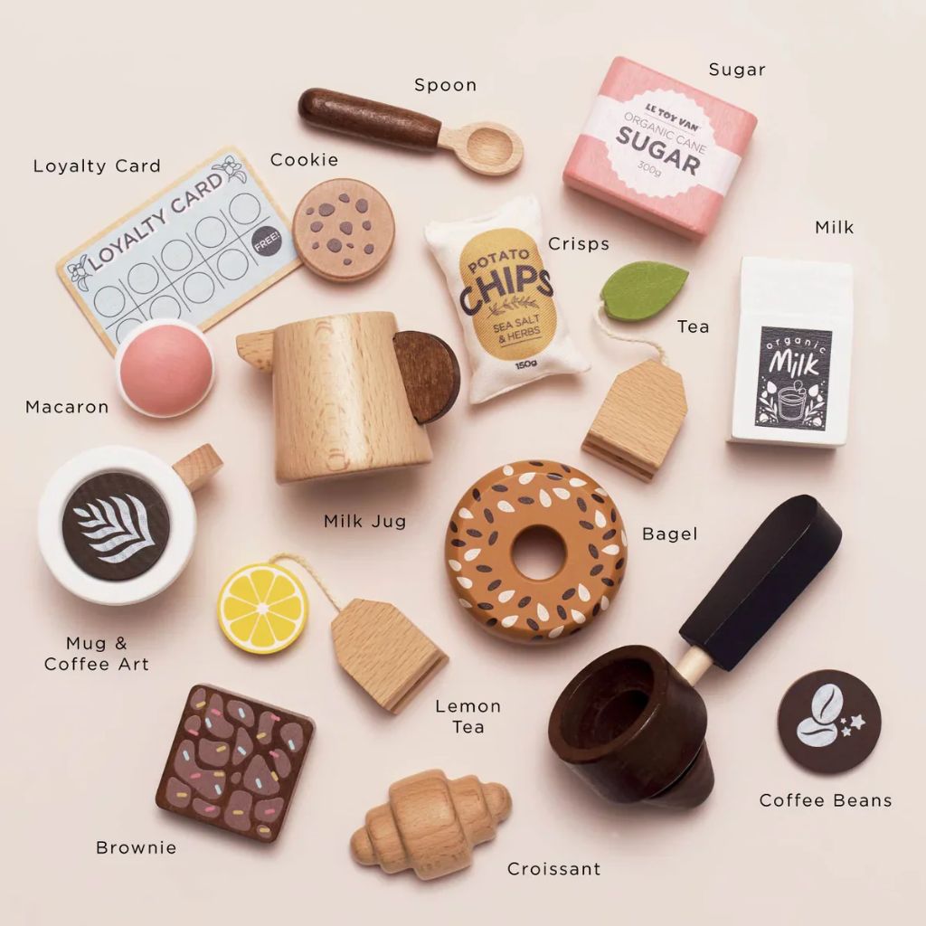Le Toy Van Wooden Barista Cafe Shop
