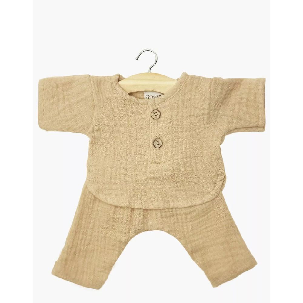 Minikane Babies – Andrea set in Latte Cotton Gauze