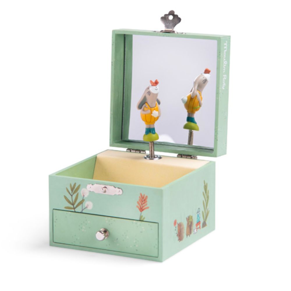 Moulin Roty Trois Petits Lapins - Musical Jewellery Box