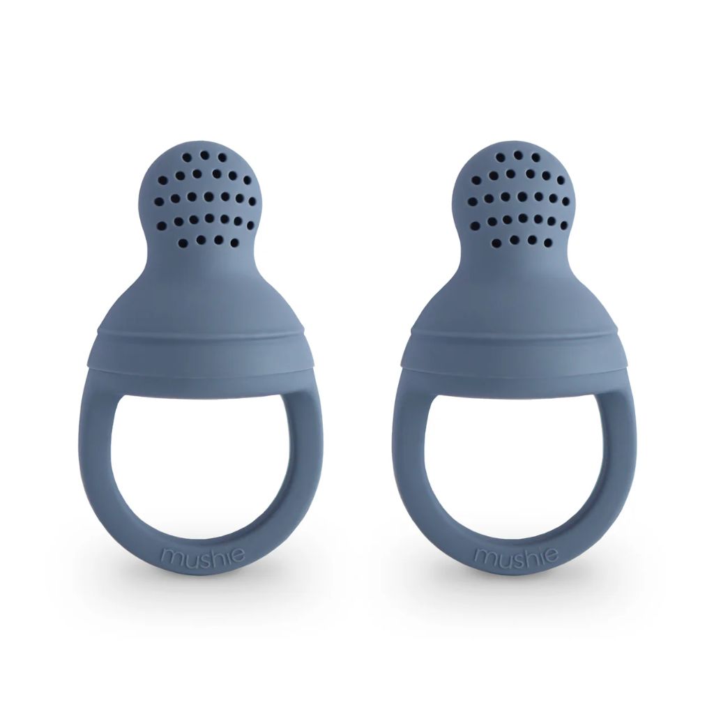 Mushie Silicone Fresh Food Feeder 2-Pack Tradewinds