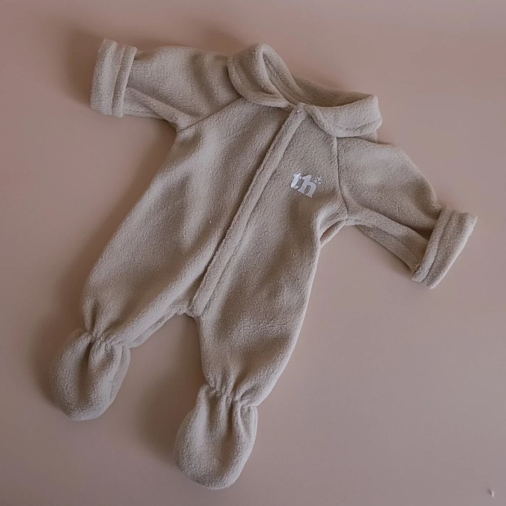 Tiny Harlow Footed Sleeper- Taupe for Gordis Doll 34cm