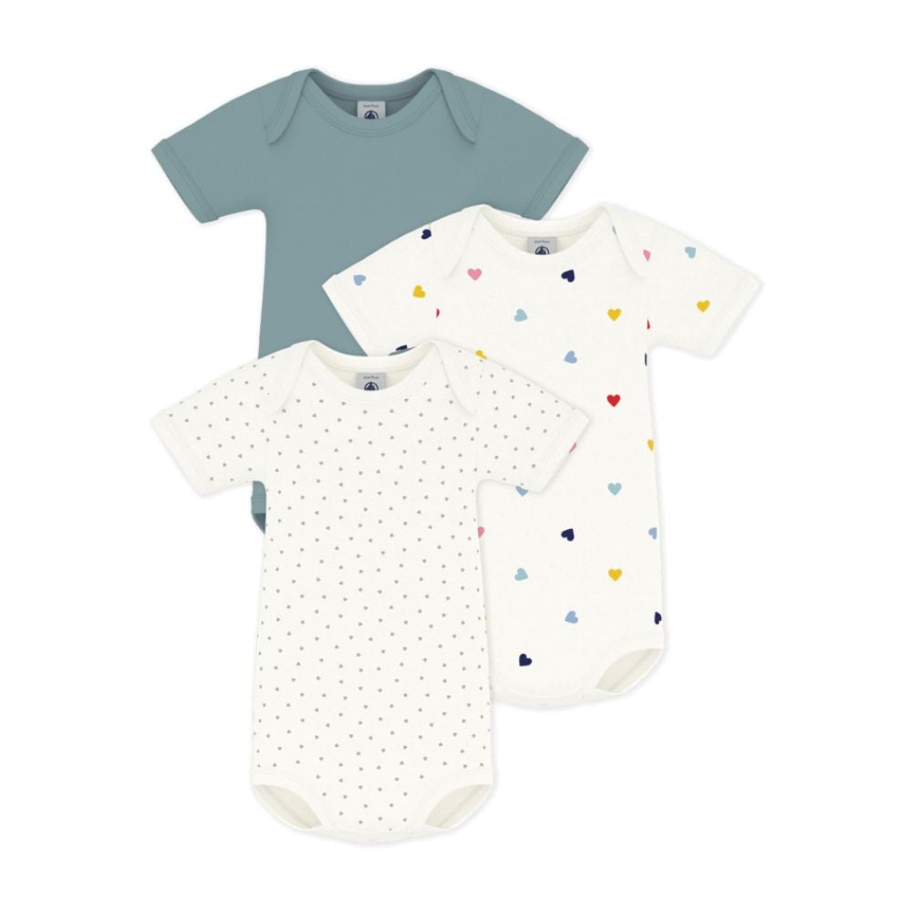 Petit Bateau SS Bodies 3pcs