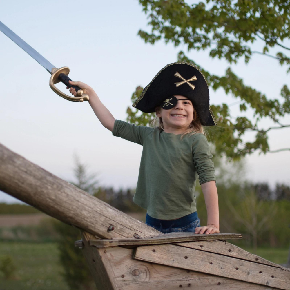 Black Captain Hook Hat
