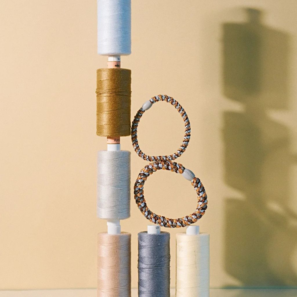 Kknekki Slim Hair Tie Rosegold Seablue