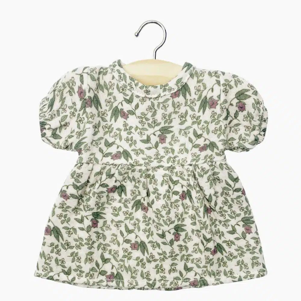 Minikane Babies Collection 28cm- Faustine dress in Amélie cotton gauze
