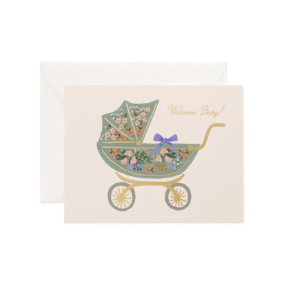 Floral Pram Card