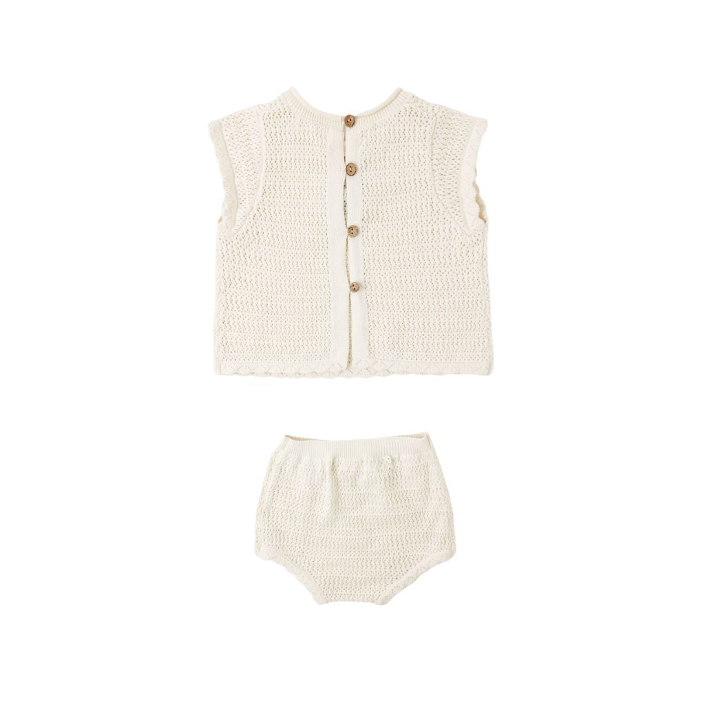 Rylee + Cru Scallop Knit Baby Set