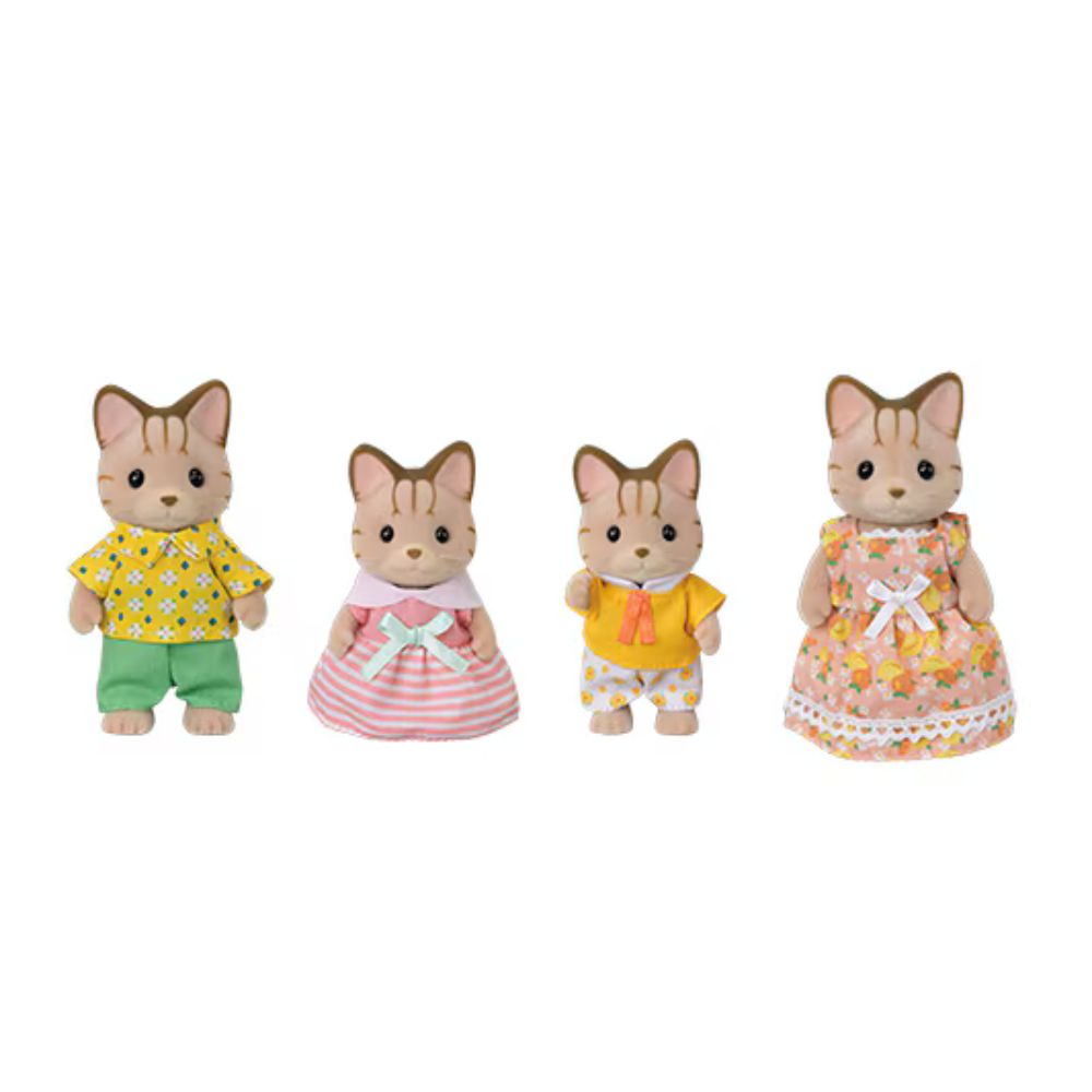 Calico Critters Striped Cat Family TR
