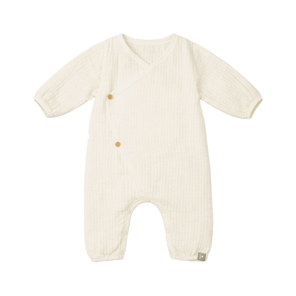 Snug Double Gauze Crossover Romper