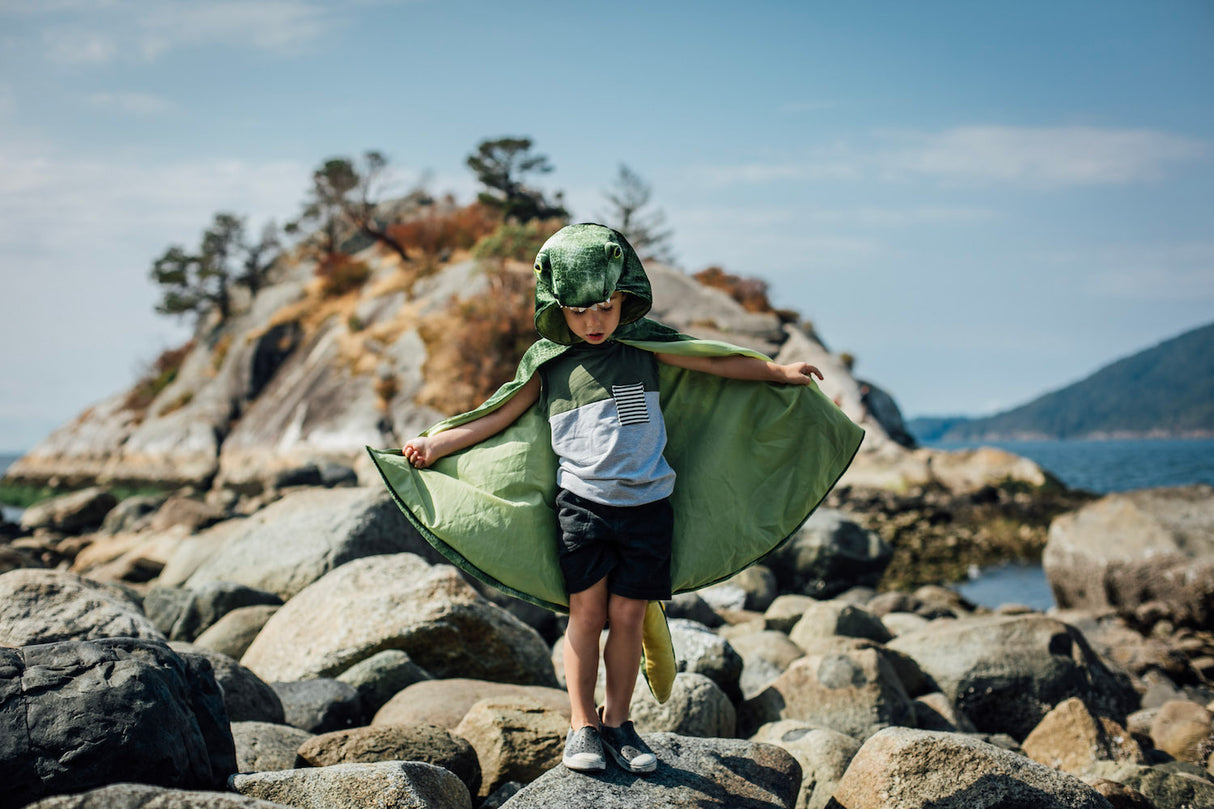 T-Rex Hooded Cape, 4-5Y
