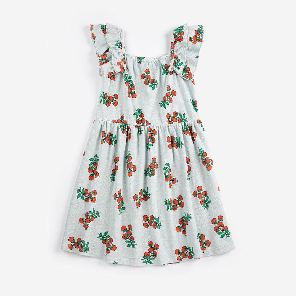 Bobo Choses Juicy Tomatoes all over ruffled dress