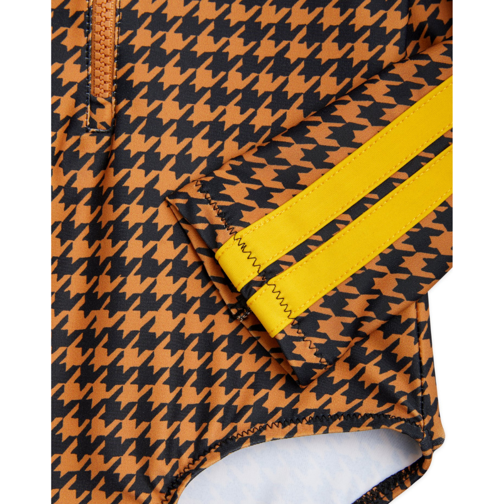 Mini Rodini Houndstooth UV LS Swimsuit