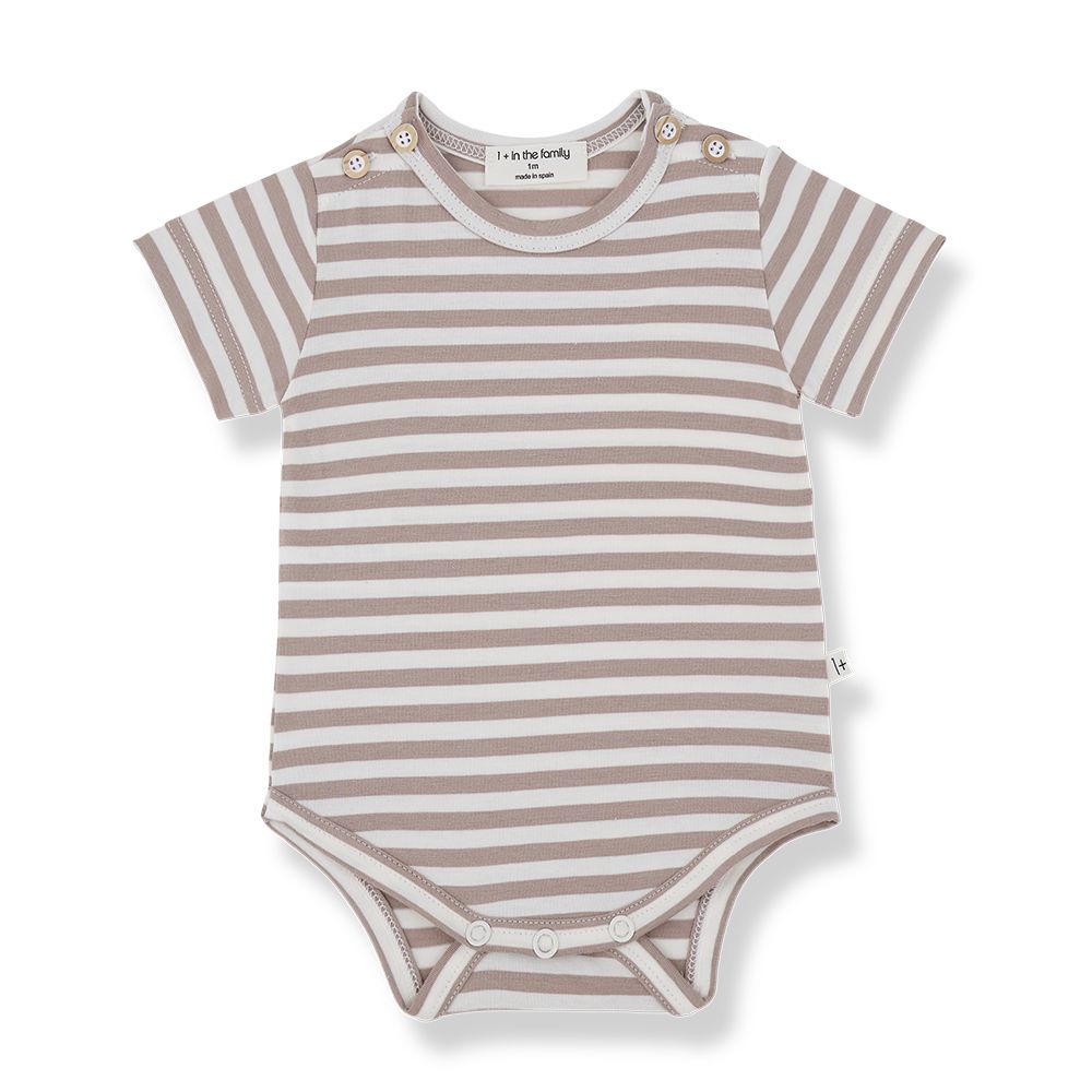 1 + in the Family Newborn ELOI Striped Body T