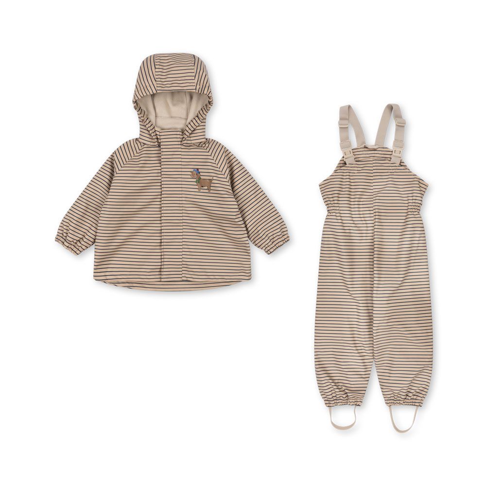 Konges Sløjd Rainy Palme Dog Set Stripe La Mer