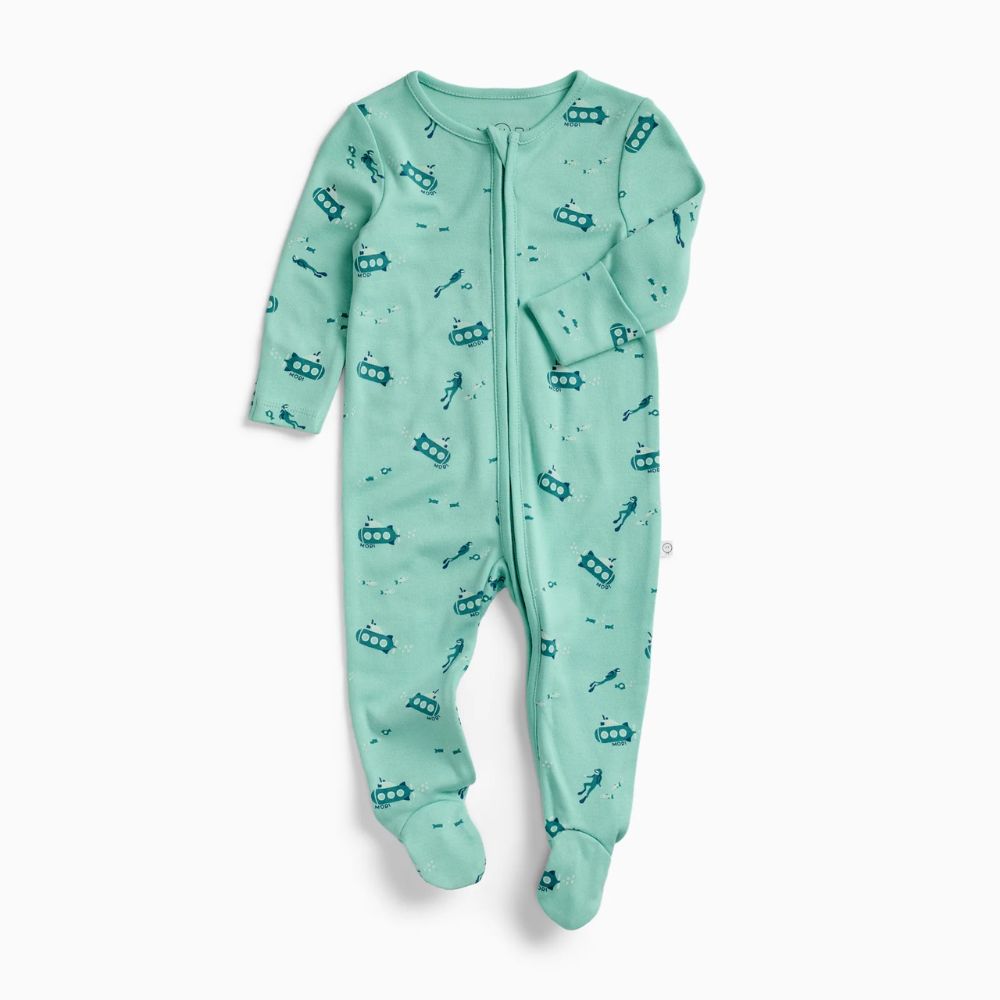 Mori Submarine Two Way Zip Up Sleepsuit