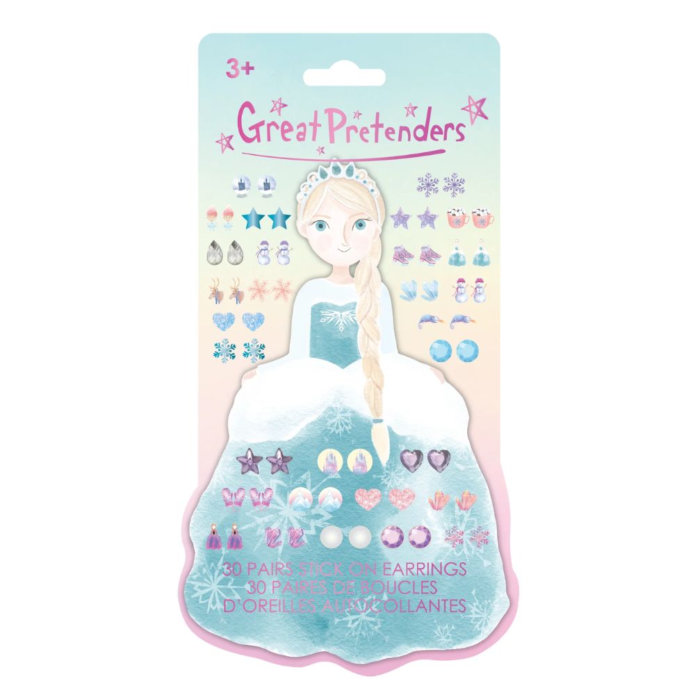 Frosty Sister Stick On Earrings