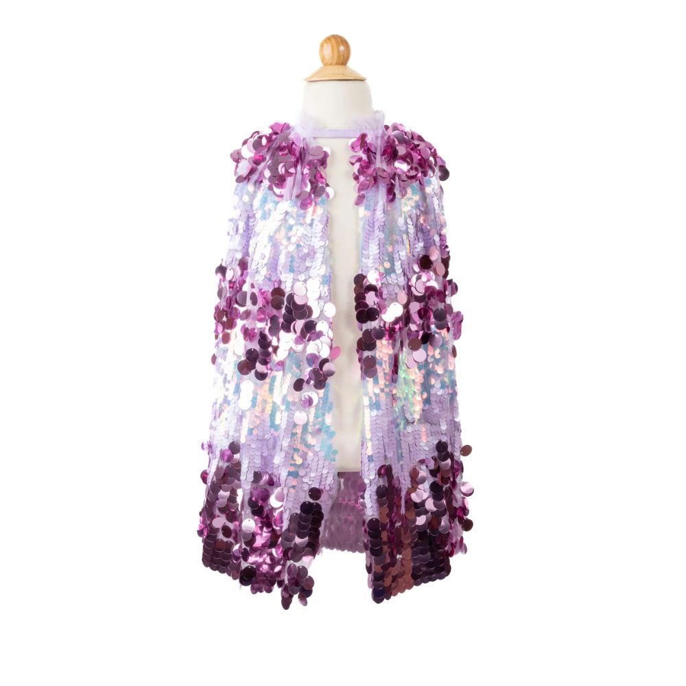The 5th Ave Pailette Cape, Purple Size 4-6