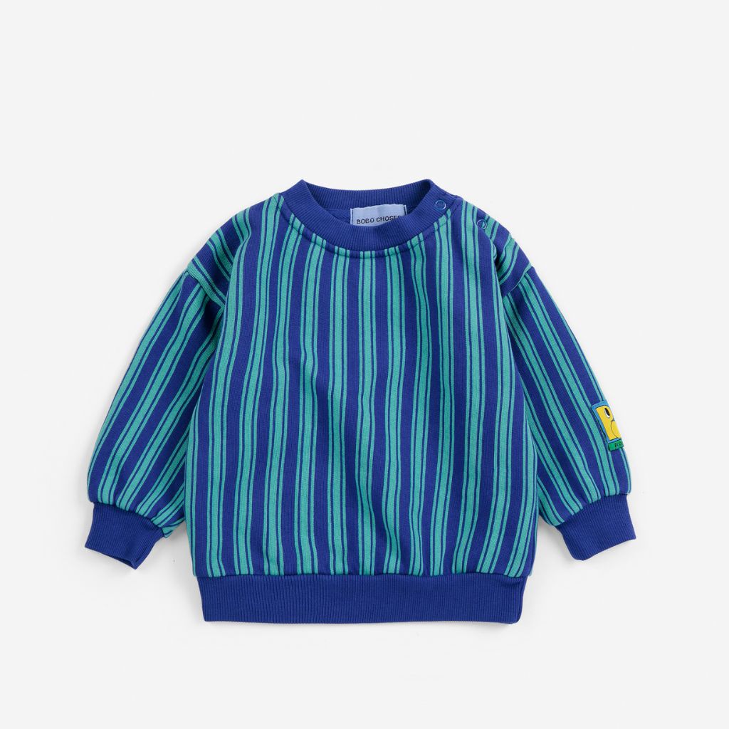 Bobo Choses Baby Bobo Choses Tag Stripes Sweatshirt